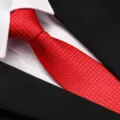 Red patterned necktie business formal suit tie for men professional wear wedding accessory variant. - 8cm D08 Zipper