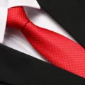 Classic red striped tie for men, elegant formal necktie for business, wedding, and daily wear. - 8cm D15 Zipper