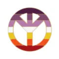 Cute peace sign alloy badge with colorful stripes, perfect student clothing accessory pin. - Style 5
