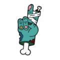 Cute cartoon zombie hand enamel pin brooch badge accessory for backpack clothing decoration - Style 3
