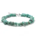 Bracelet en pierres naturelles style bohème plage d'été bijoux réglables pour femme - Amazonite (BZB2001)