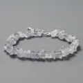 Bracelet en pierre naturelle éclats ajustable chevillère cristal bijoux faits main - Jade Violet (BZB2001)