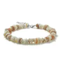 Ete naturel coquillage pierre concassee multicolore chevillere bracelet taille reglable - Coquille (BZB2001)