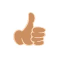 Leuke cartoon duim omhoog geemailleerde speld badge, creatieve legering broche kleding decor. - Duim omhoog