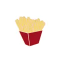 Cute french fries enamel pin alloy food brooch badge for clothing backpack cartoon accessory - French Fries