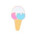 Cute ice cream enamel pin cartoon food brooch badge for clothes, bags and daily wear. - Ice Cream