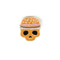 Broche émaillée crâne de burger mignonne badge en alliage de nourriture créative accessoires - Pain De Crâne