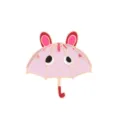 Cute pink umbrella cartoon rabbit enamel pin alloy brooch decorative clothing accessory - Umbrella