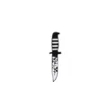 Punk style alloy drip oil knife brooch black tactical badge bag pendant clothing accessory - Style 1