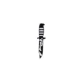 Punk style black knife alloy brooch badge and bag pendant, cool tactical weapon design accessory. - Style 3