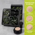 Mushroom head cushion CC cream set featuring soft applicator and flawless skin texture. - Upgraded 02# Natural Color (3-Piece Set)