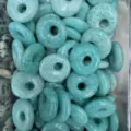Natural gemstone donut peace buckle beads, turquoise green DIY jewelry pendant accessories 18mm - Amazonite (1 Piece)