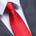 Red zipper tie for men business formal wear wedding groom necktie detail view accessory new - D04 Zipper