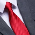 Red striped necktie for men business formal wedding groom suit wear elegant style accessory. - D18 Zipper