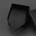 Elegant black business suit tie with gift box, perfect for formal occasions and weddings. - 8cm Black Snowflake Manual