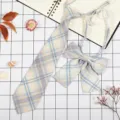 Set cravatta e fiocco scozzese stile JK giapponese, accessorio per uniforme scolastica. - JK056 Sheng Sheng A Quadri
