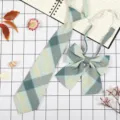 Set cravatta e fiocco JK a quadri giapponese, bellissimo accessorio stile college. - A Quadri Cuore a Cuore