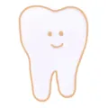 Spilla Smaltata Dente Carino Cartone Animato Metallo Distintivo Dentista Kawaii Spilla - Oro