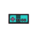Broche esmaltada retro de controlador de videojuegos turquesa morado metal para ropa. - Consola de videojuegos