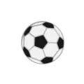 Classic black and white football design alloy lapel pin badge for stylish denim accessories. - Football