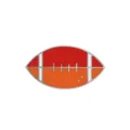 American Football Enamel Pin Red Orange Alloy Brooch Cute Sports Lapel Pins Bag - Rugby Ball