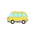 Cute yellow cartoon van enamel pin badge for kids apparel backpack creative alloy brooch ornament - Van