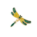 Exquisite enamel dragonfly brooch pin gold plated fashion insect collar lapel pin gift - Dragonfly Style