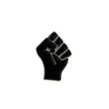 Black Lives Matter fist enamel pin stylish metal badge aesthetic clothing jacket backpack decor - Black
