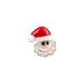 Weihnachten Weihnachtsmann Emaille Brosche Pin vergoldet Kragen Abzeichen Festtags Schmuck - Weihnachtsmann