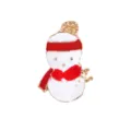 Weihnachten Schneemann Emaillierte Brosche Gold Plattiert Winter Mode Schmuck Geschenk - Schneemann