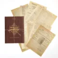 Σετ χαρτιού scrapbook σελίδας βιβλίου vintage, ρετρό σχεδίαση για ημερολόγιο χειροτεχνίας. - Αρχιτεκτονική Δημοσίευση / Σετ 10 φύλλων