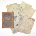 Σετ χαρτιού υλικού ρετρό εφημερίδας vintage για ημερολόγιο, scrapbooking και χειροτεχνίες. - Εβδομαδιαία Νέα / Σετ 10 φύλλων