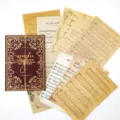 Vintage mesaiwniko vivlio syllegi ylikoy xartioy retro partitoyra parallagi. - Μουσική Παρτιτούρα / Σετ 10 φύλλων