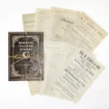 Vintage σετ χαρτιού scrapbooking με ρετρό σημειωματάριο για δημιουργικό ημερολόγιο - Περιοδικό Διευθύνσεων / Σετ 10 φύλλων