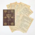 Vintage μεσαιωνικό βιβλίο σελίδα scrapbook χαρτί σετ ρετρό ημερολόγιο υλικό διακόσμησης - Μυστικό του Σιάμ / Σετ 10 φύλλων