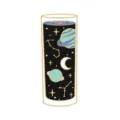 Cosmic space enamel pin badge, tall glass planet star constellation brooch for backpack clothes. - Tall Cup