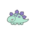 Cute cartoon dinosaur metal brooch enamel pin backpack badge decoration accessory - Light Green Dinosaur (BH885-3)