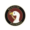 Cute metal alloy enamel brooch pin creative cartoon animal badge for jacket backpack decor. - Goose