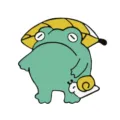 Cute green frog snail enamel brooch pin cartoon cute backpack badge clothing decoration gift - Sleep