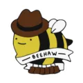 Mignonne Abeille Chapeau de Cowboy Broche Emaillee Sac A Dos Vetement Badge Cadeau - Abeille