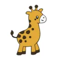 Jolie broche girafe dessin animé pin's émail pour sac à dos vêtements cadeau déco - Cerf