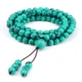 Bracelet Mala en Turquoise 108 Perles Yoga Meditation Prière Bijou en Pierre Naturelle - Turquoise