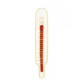 Creative red medical thermometer brooch pin, stylish enamel badge for hospital doctors - Thermometer Style