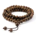 Holzperlen Armband chinesischer Stil mehrfokale Wickelarmbänder Gebetsperlen Schmuck - 8mm Ohne Knoten