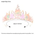 Mermaid seashell crown tiara for women and girls, sparkling rhinestone crystal hair accessory. - Shell Style