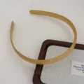 Jelly color plastic hair hoop with teeth, minimalist Korean style daily hair band for women. - Yellow