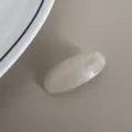 Elegante molletta ovale per capelli in acetato, accessorio chic fatto a mano per lo stile quotidiano. - Bianco Trasparente