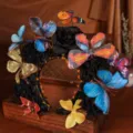 Retro dark gothic black rose butterfly headband halloween cosplay photography hair accessories - Black Rose Multicolor Butterfly Style (Style 8)