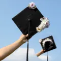 Floral graduation cap black square top hat with beautiful flowers and tassel for party. - White Pink Floral Style (Style 2)