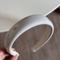 White patent leather headband high crown hair hoop sweet solid color hair accessory detail - Candy Color Patent Leather Headband - Gray
